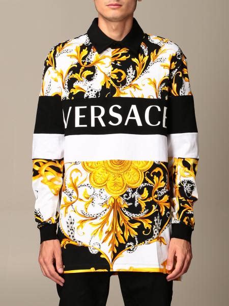 cheap versace polo|versace long sleeves polo shirts.